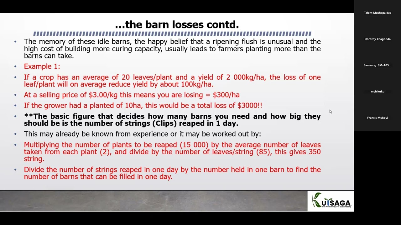 Planning Barn Capacity