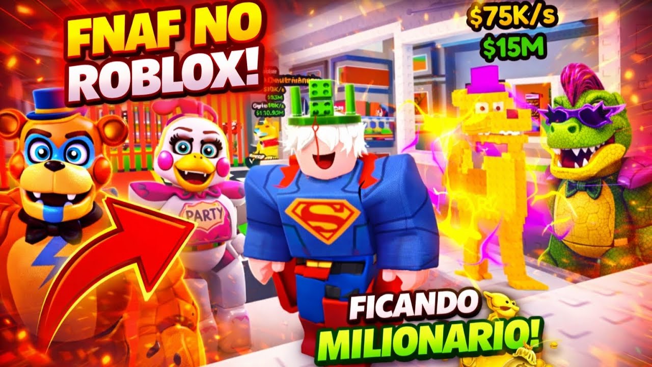 GANHEI MILHÕES COM FNAF NO ROBLOX! 💸