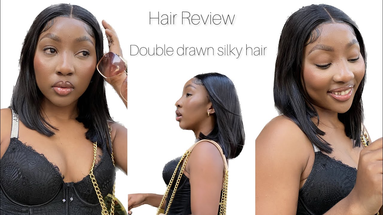 Hair Review||Double drawn silky hair ft dragon city|| hair install