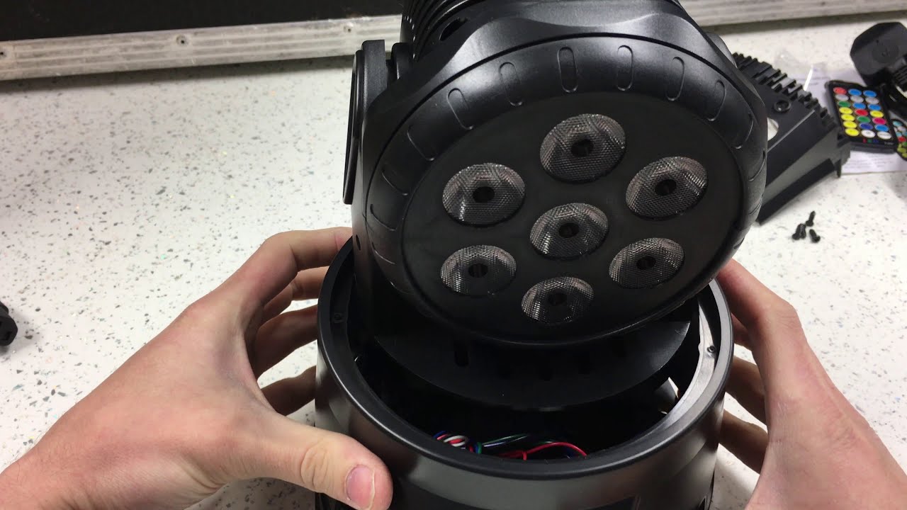 Cheap 105W Mini LED Moving Head Wash Unboxing, Teardown, Quality Analysis & Demo (Model ZQ-B136) 70W