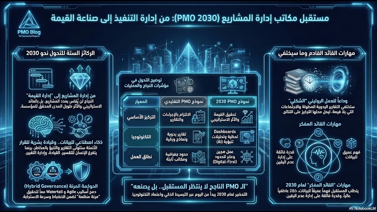الحلقة 30: مستقبل مكاتب إدارة المشاريع | PMO 2030 – كيف سيتغير دور الـ PMO في العقد القادم؟