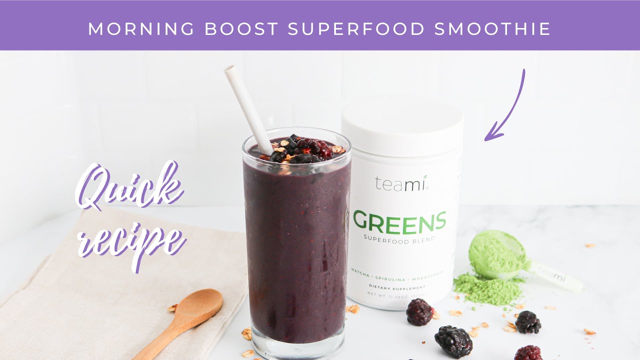 Easy 5 Minute Healthy Morning Boost Smoothie [ Recipe Tutorial ]