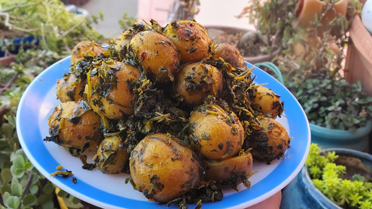 Aloo Methi Dry Sabzi | Tasty Lunch/Dinner Recipe 🥔🌿🍽️Baby Potato Aloo Methi | Ghar Wali Swaad 🔥🥔💚