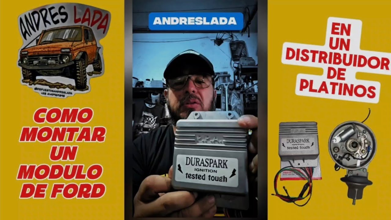 COMO CONECTAR O MONTA UN MODULO DE FORD EN UN DISTRIBUIDOR DE PLATINOS.