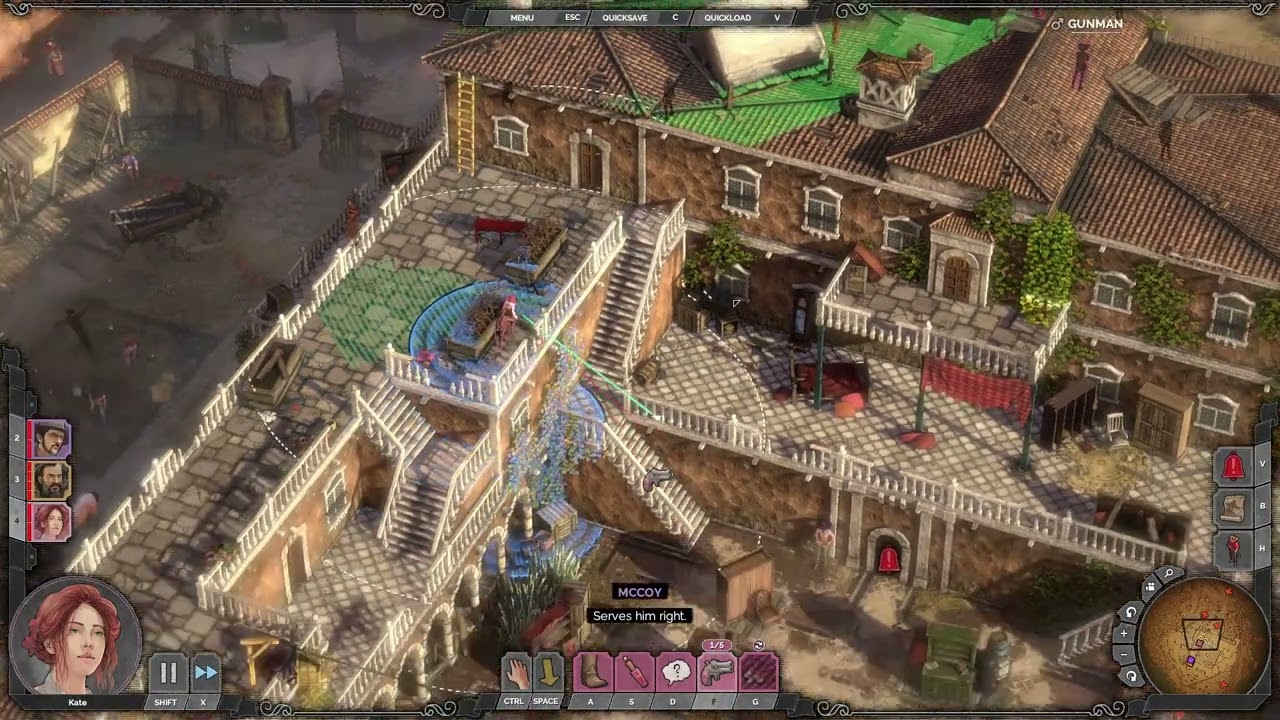Desperados III DLC Casa Devitt (Abandoned) speedrun (desperado/no alarm)