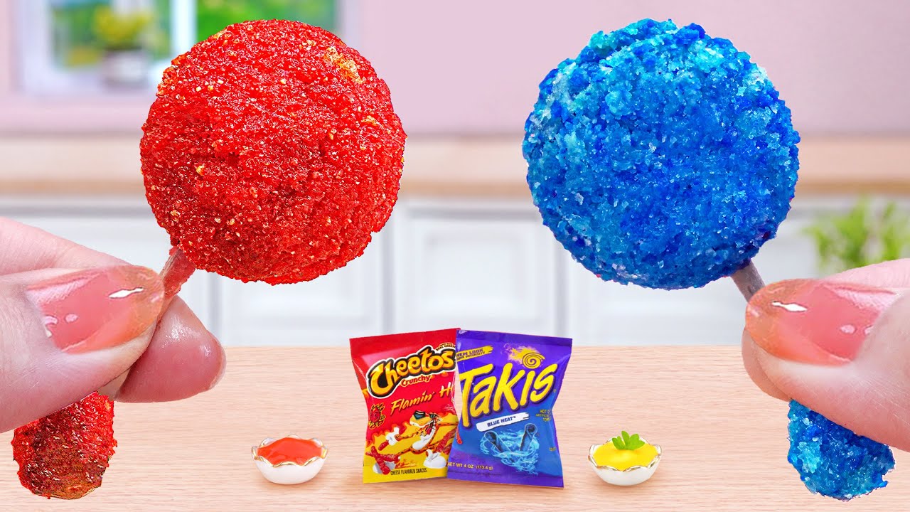 Make Smallest Chicken 😍 Crispy Miniature Cheetos Takis Fried Chicken Lollipop 🍭 Tina Mini Cooking