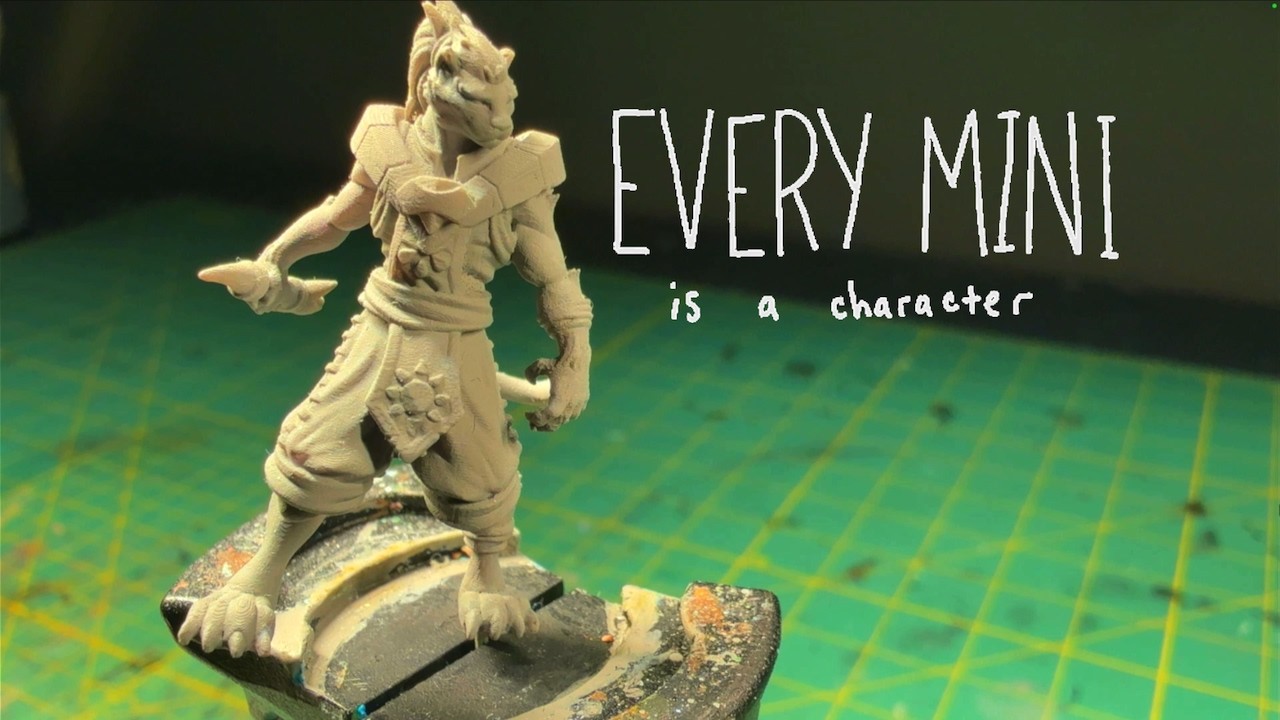 Painting this tabaxi warrior | Every Mini is a Character (Tunic at 9pm)