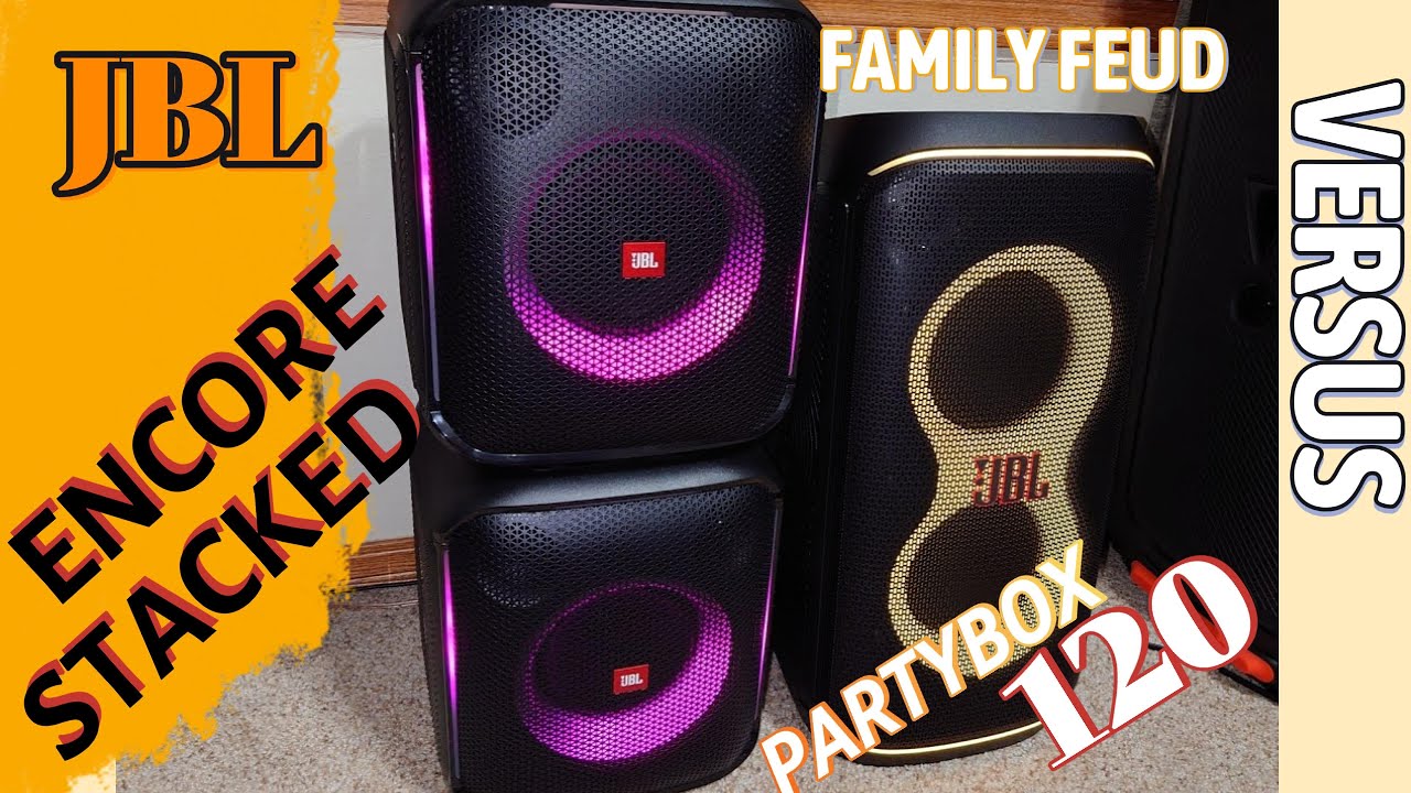 JBL Partybox Club 120 vs Dual Partybox Encore TWS  (Double Stacked) Off Battery🎭 2 on 1 Action!🧑‍🧒‍🧒
