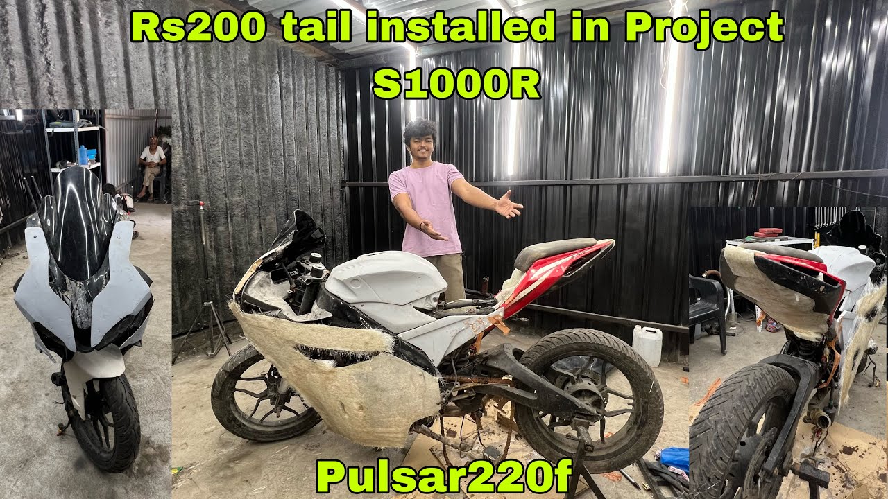RS200 tail installed in project BMW S1000R || bajaj Pulsar220f to BMW S1000R