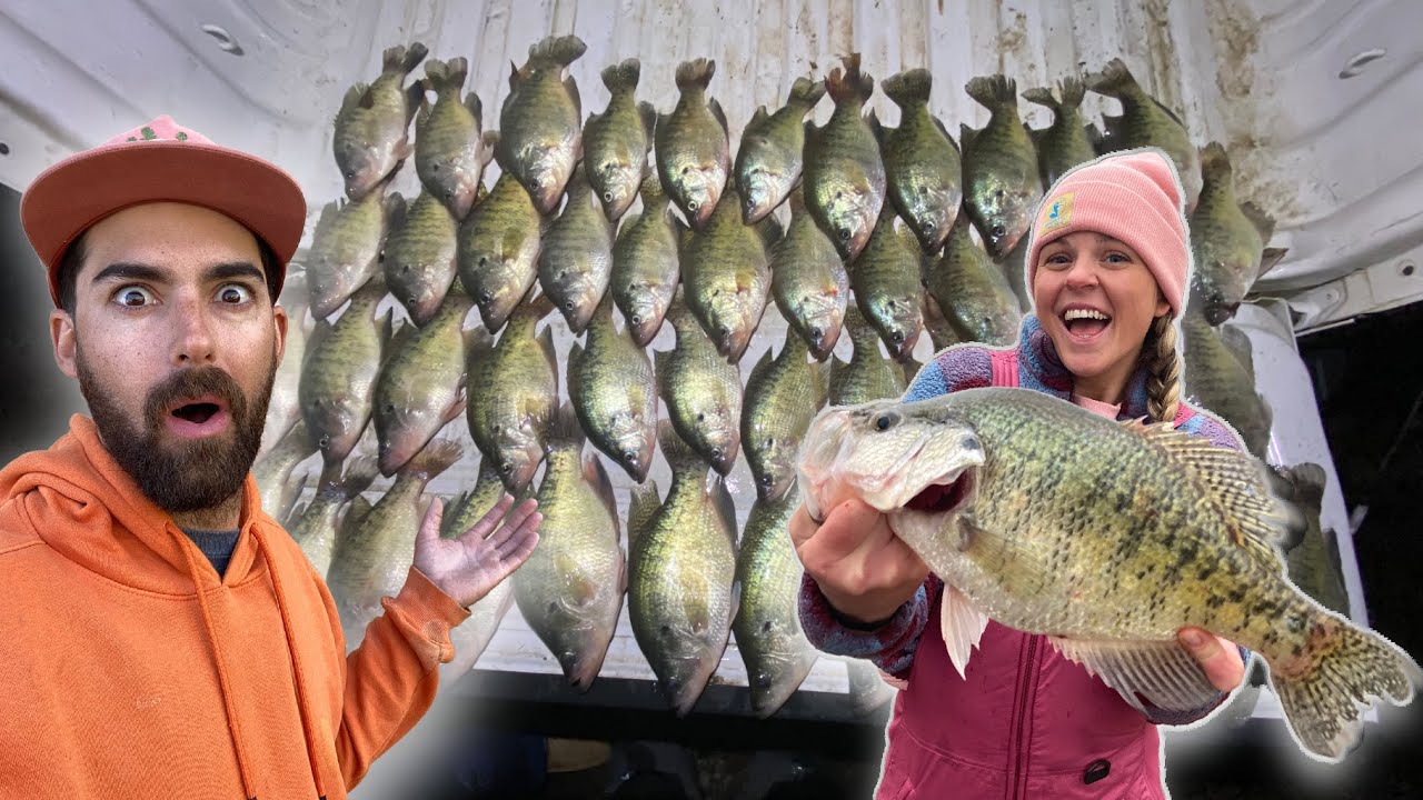 The DRAINING LAKE FLOODED and the SLABS Went CRAZY!!!!  Her BIGGEST of the YEAR!