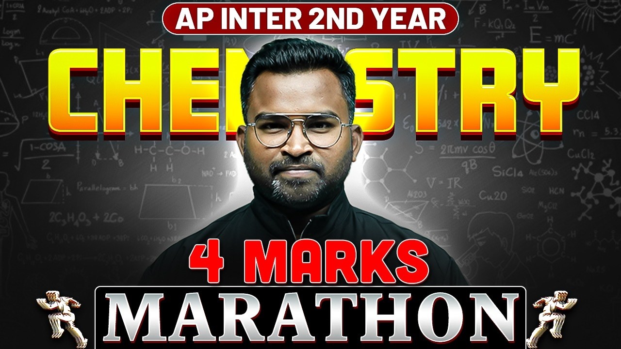 Chemistry 4 Marks Marathon 🔥 | AP Inter 2nd Year | Most Important Questions | IPE 2026