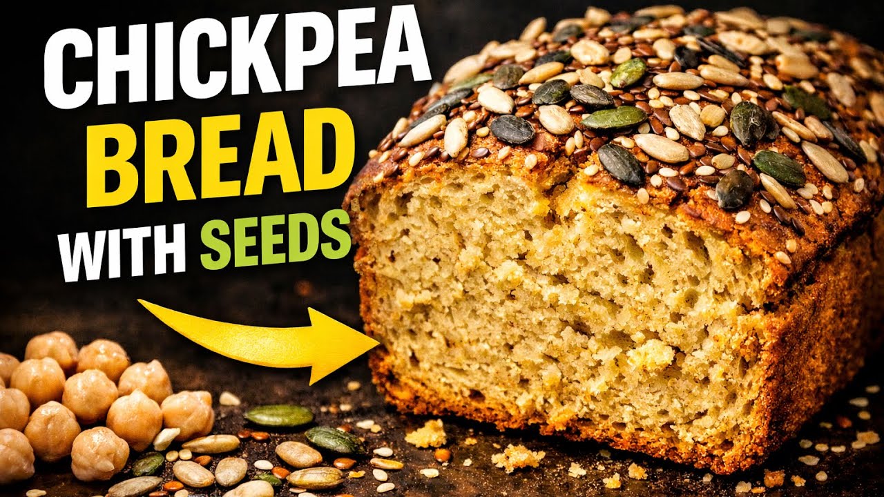 Healthy Chickpea Bread with Seeds