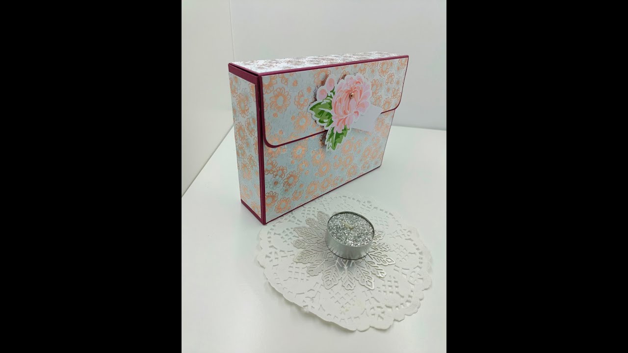 Birthday Card Box with Front Flap, also fit the M&M Stampin' Up!