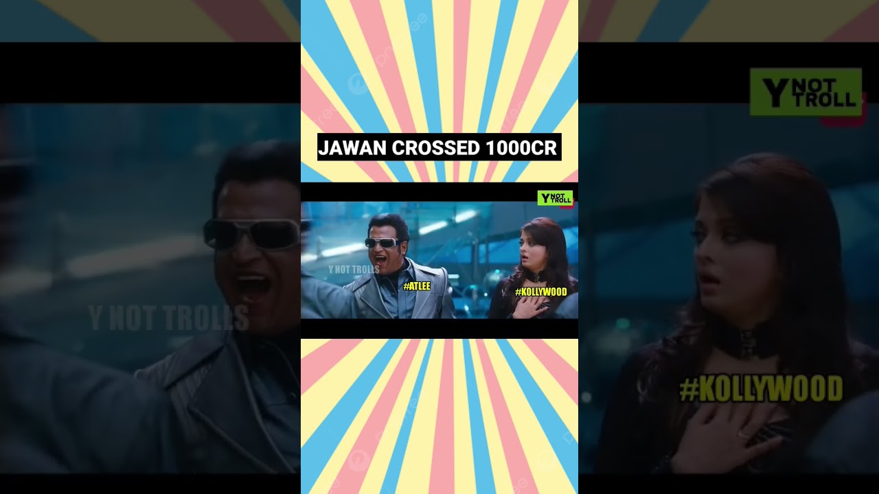 JAWAN Collection troll - y not trolls #todaytrending #comedy #trollsmovie #indianactor #tamilactor