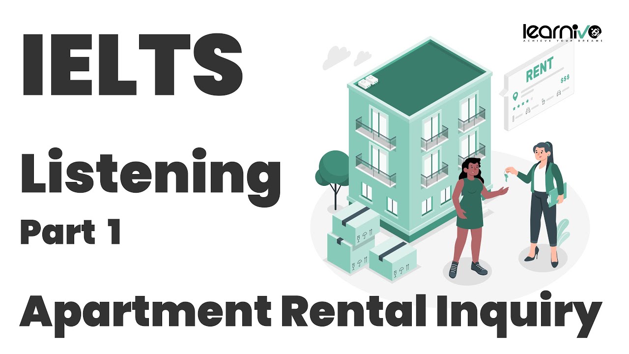 IELTS Listening Part 1 | Apartment Rental Inquiry | Learnivo #ielts #englishlearning #ieltslistening