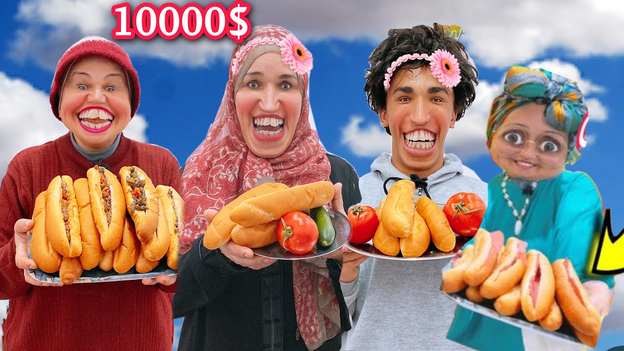 لما تعملوا مسابقة الساندويتش الذهبى🥯