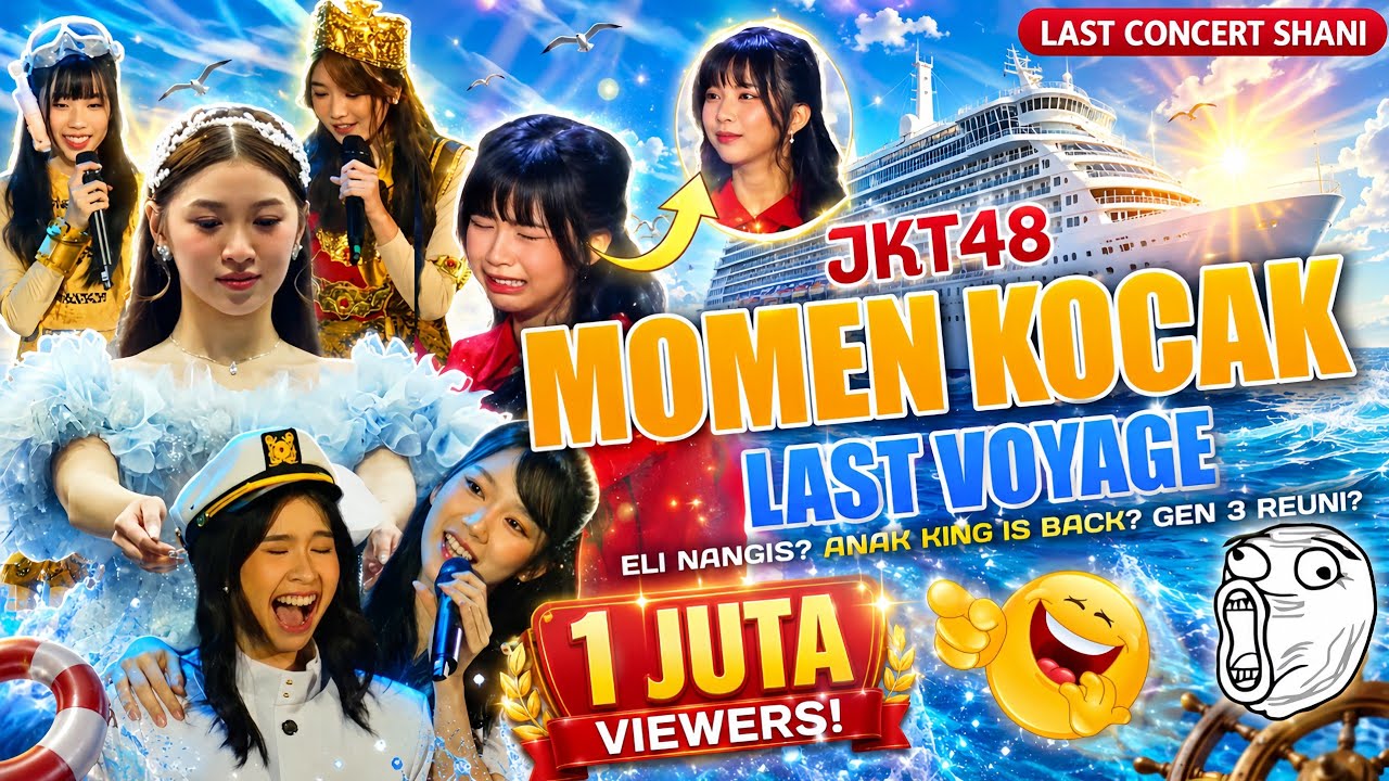 JKT48 - MOMEN KOCAK di LAST VOYAGE | ELI NANGIS? GEN 3 REUNI? | LAST CONCERT SHANI