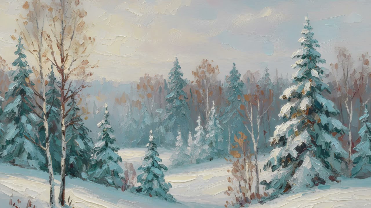 Winter Nature TV Art Silent Screensaver High Resolution | Winter Wallpaper | 6 Scenes For 3 Hours