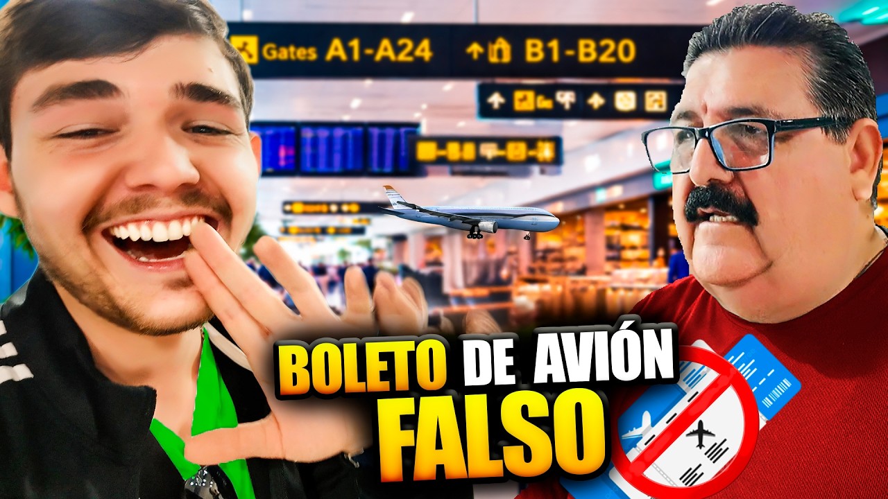 Broma del VUELO FALSO | Lo regresan del aeropuerto 🤣✈️