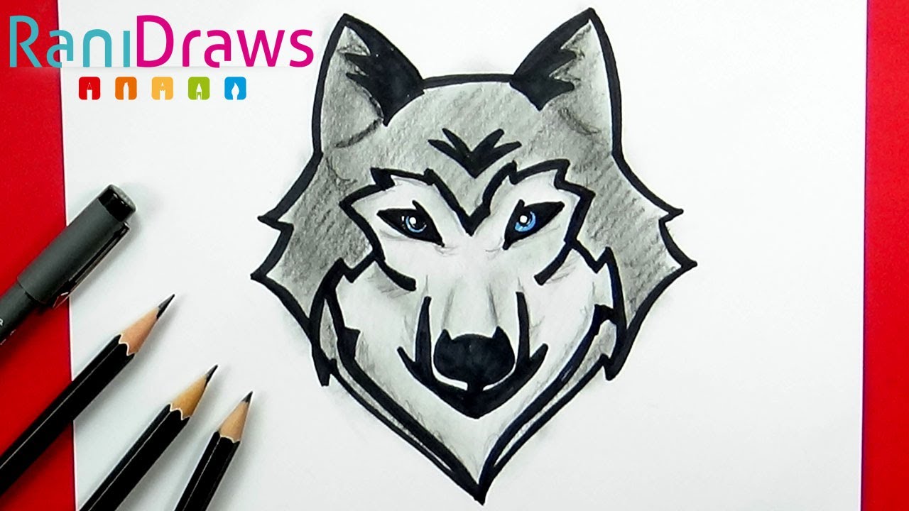 Cómo dibujar un LOBO - Paso a paso
