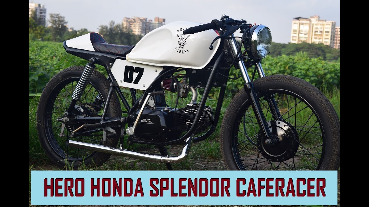 Custom Hero Honda Splendor | Cafe Racer