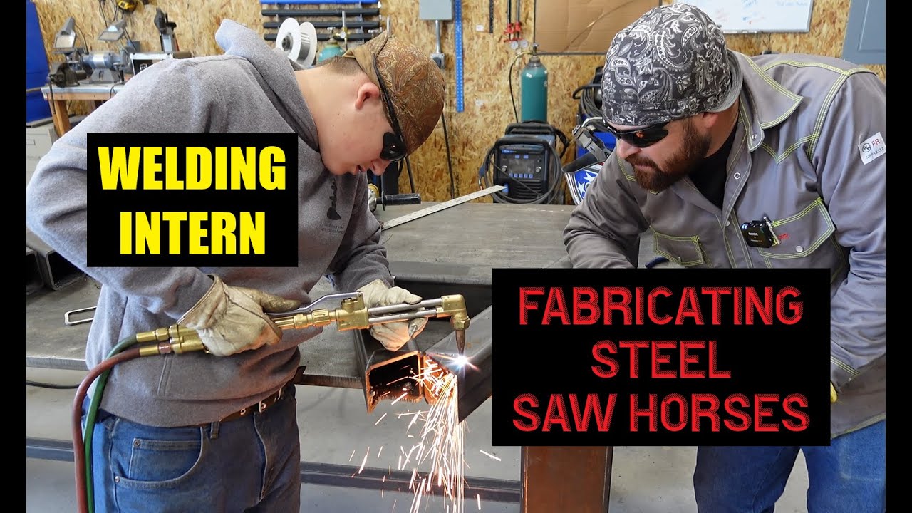 Fabricating metal saw horses