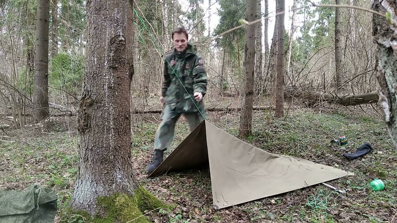 Укрытия из плащ палаток