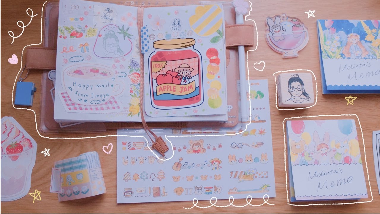 Relaxing Journal With Me | Fruits Theme (Molinta Stationery) 🍓🍏💛  | Rainbowholic