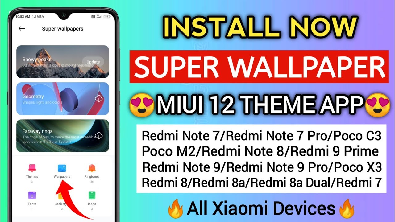 Enable Miui 12 Super Live Wallpaper In Any Redmi & Poco Device | How To Use Super Wallpaper Miui 12