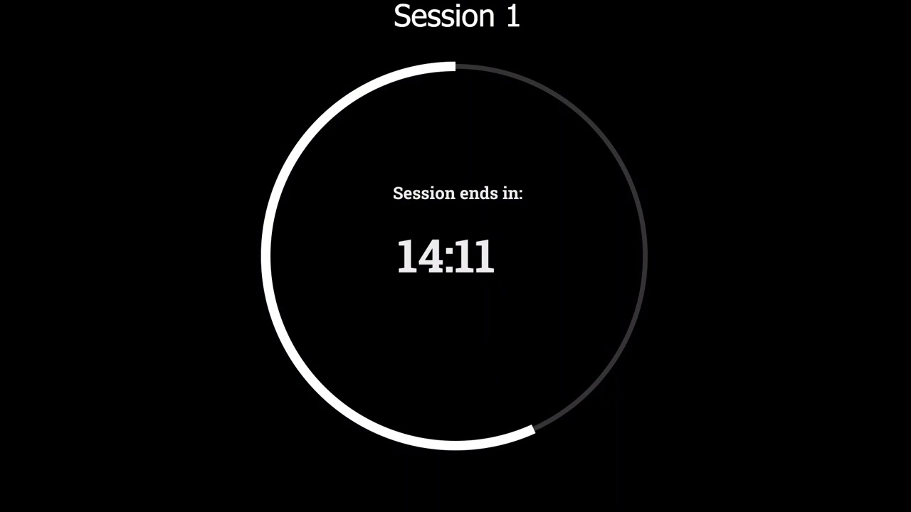 25 15 Pomodoro Technique - Study Timer - No Music Version - 6 Hours
