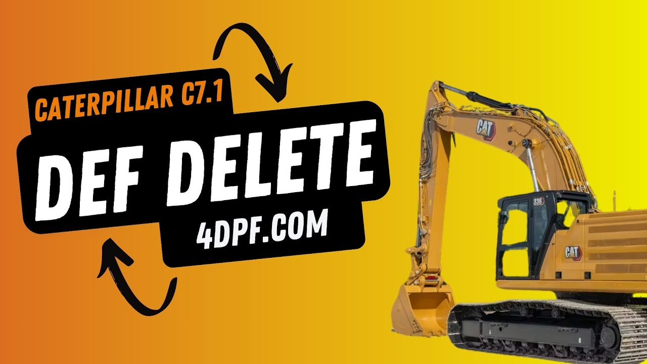CAT C7.1 DPF+SCR/DEF CAT 326F Delete Kit Installation