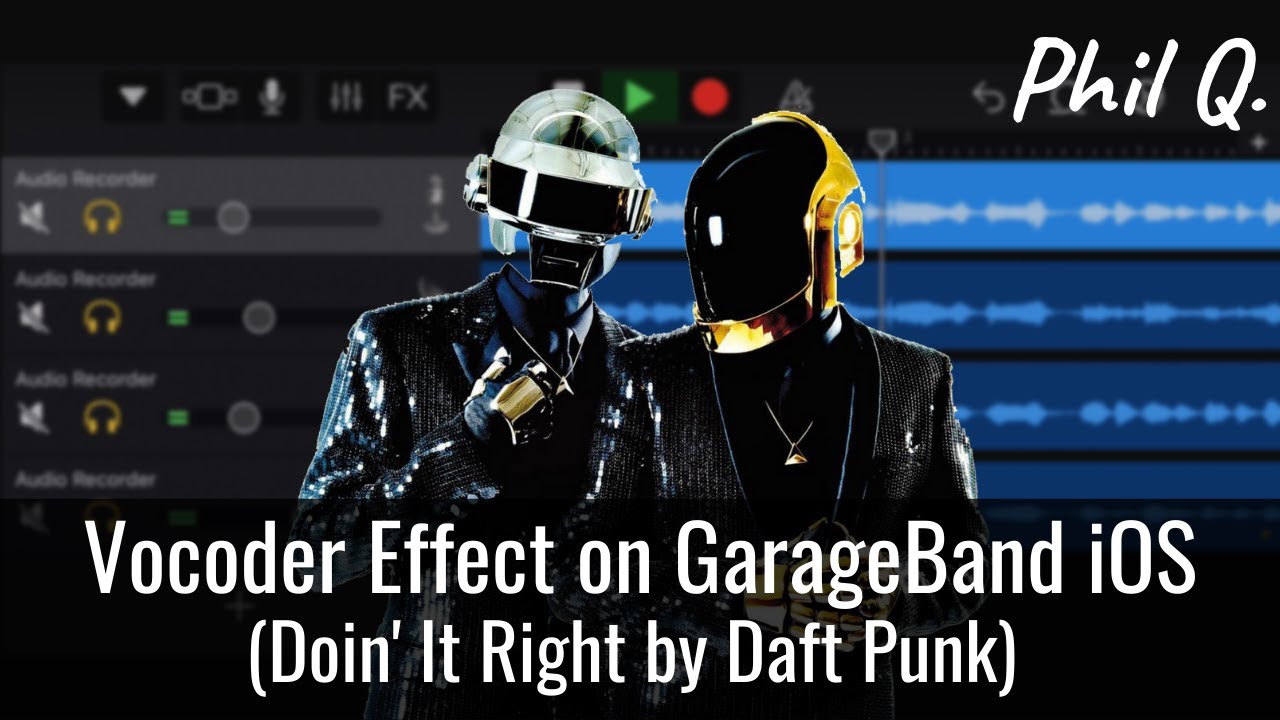 Vocoder/Robot Vocals On GarageBand iOS (Doin' It Right by Daft Punk)