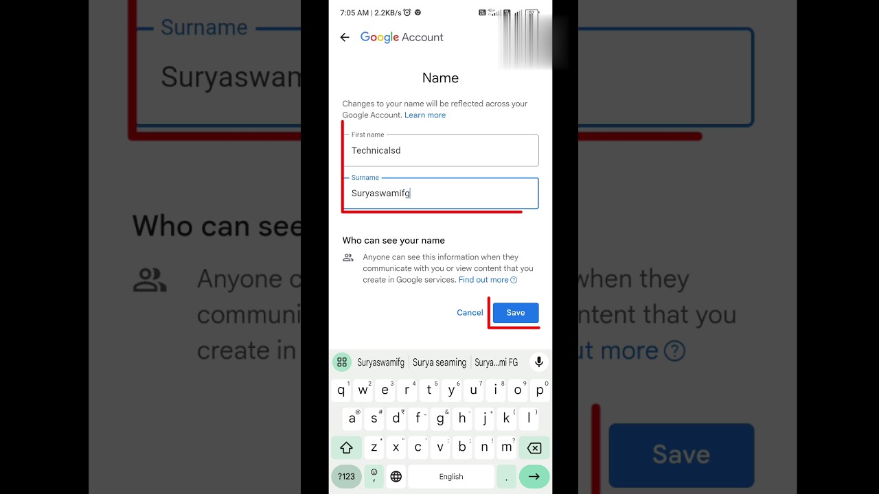 How to change Gmail ID Name || Can I rename my Gmail account? #shorts ,#gmail
