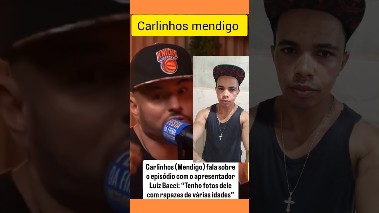 Carlinhos mendigo manda recado pra Luiz Bacci