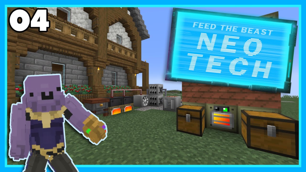 FTB NeoTech - Ep. 4 - Electric Blast Furnace & LV Age Progression