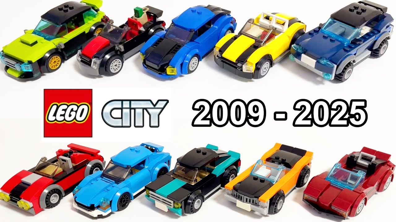 The History of LEGO City Sports Cars 2009-2025 Part 2 / LEGO speed build
