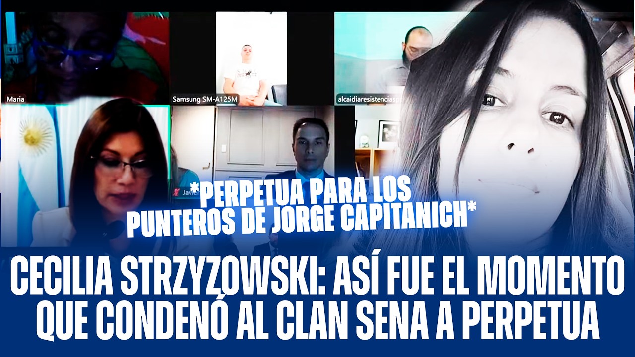 CECILIA STRZYZOWSKI: ASÍ FUE EL MOMENTO QUE CONDENÓ AL CLAN SENA A PERPETUA