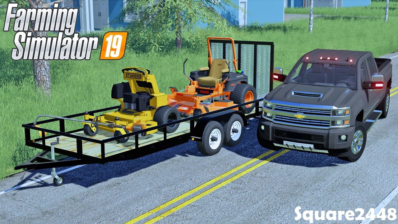 Стрижка газонов газонокосилкой Scag и стойкой Wright | Новый Weed Eater | Chevy 2500HD | Уход за ...