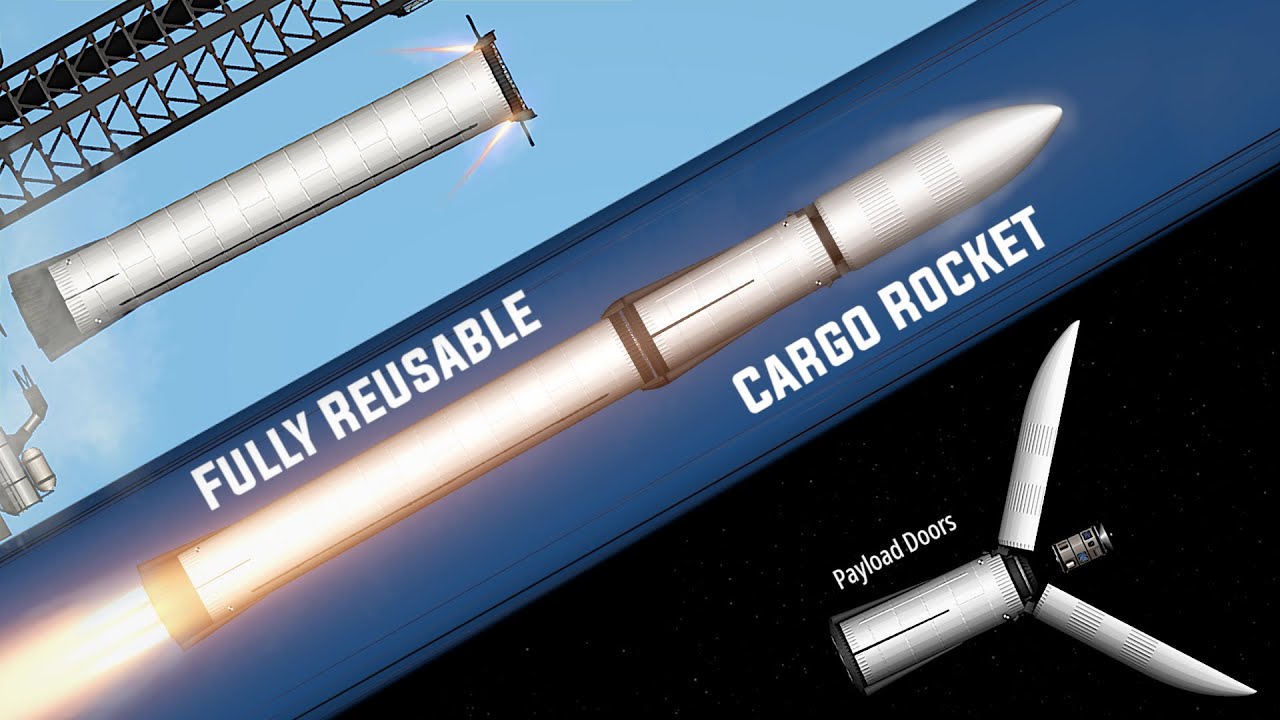 Actual Fully Reusable Cargo Rocket - SFS Realistic