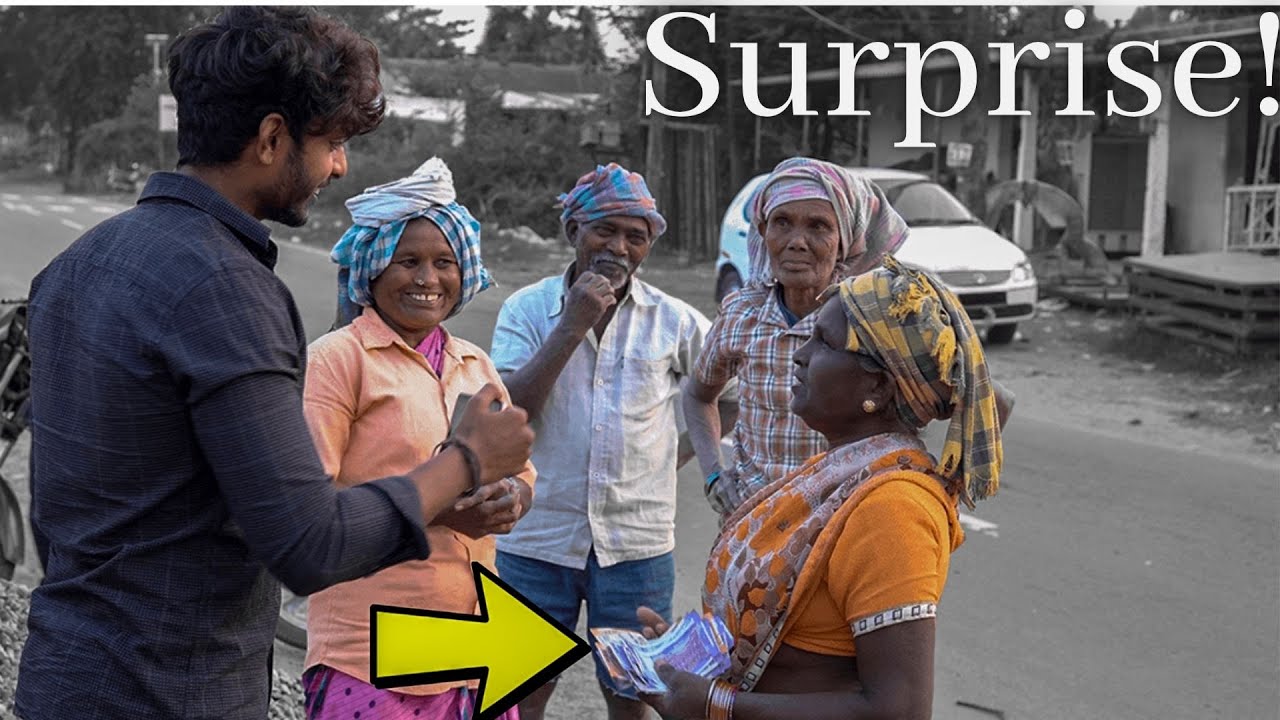 Surprising hard workers with money (satisfying reaction 👌)|| కార్మికులకు కొద్దిగా ఆశ్చర్యం ❤️