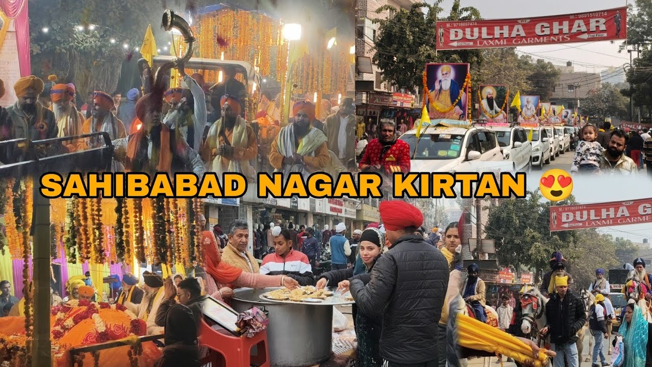NAGAR KIRTAN IN SAHIBABAD 😍 GATKA KHED KE NZARE AAGYE❤️ FUN WITH FREINDS ❤️