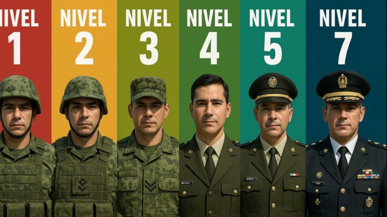 7 Niveles de SOLDADOS Mexicanos (Del Raso al Comandante Especial)