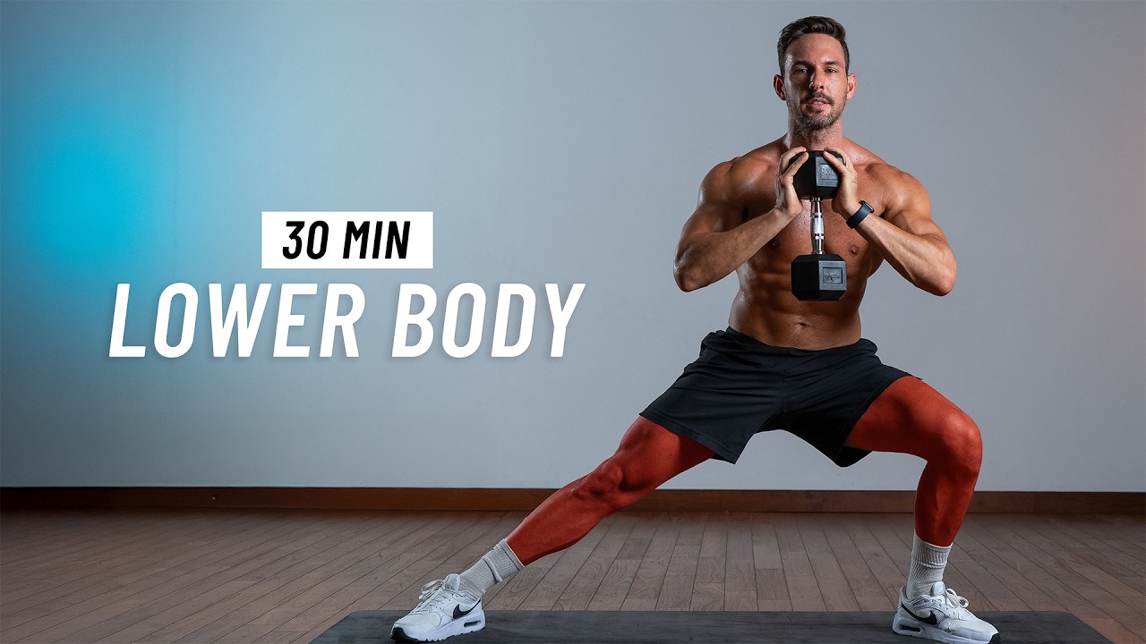 30 Min Lower Body Dumbbell Workout - Stronger Legs At Home