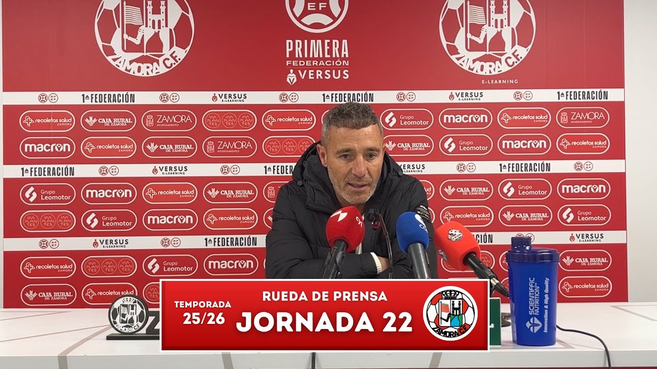 Rueda de prensa Óscar Cano - Zamora CF vs Racing de Ferrol