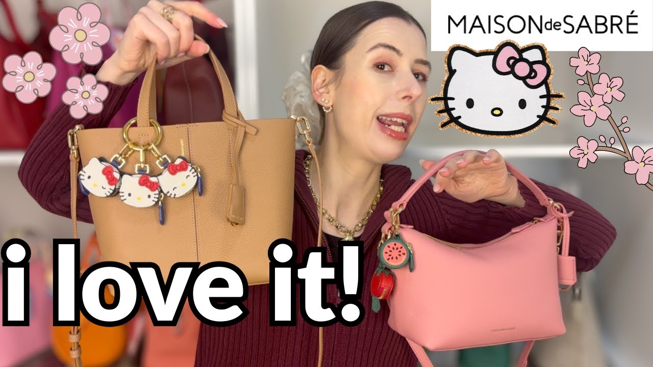 Распаковка Maison de Sabre! 🌸 Подвески Hello Kitty, мягкая сумка-хобо, маленькая мягкая сумка-тоут
