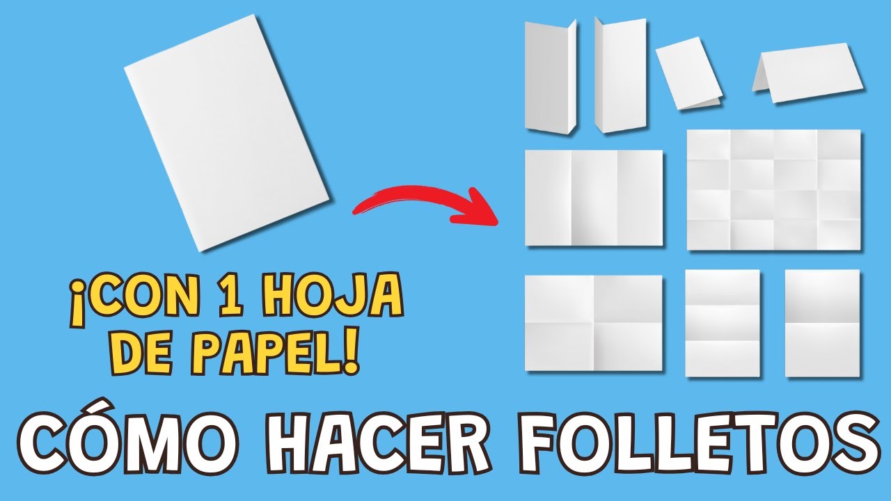 Cómo hacer folletos con una hoja de papel