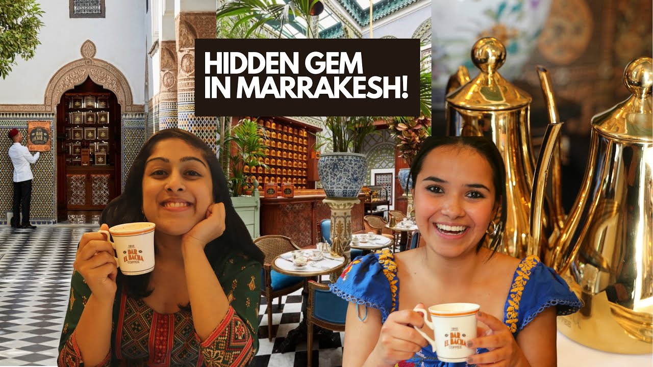 23 PAGE COFFEE MENU (200 varieties!) at 1910 Moroccan PALACE Marrakesh