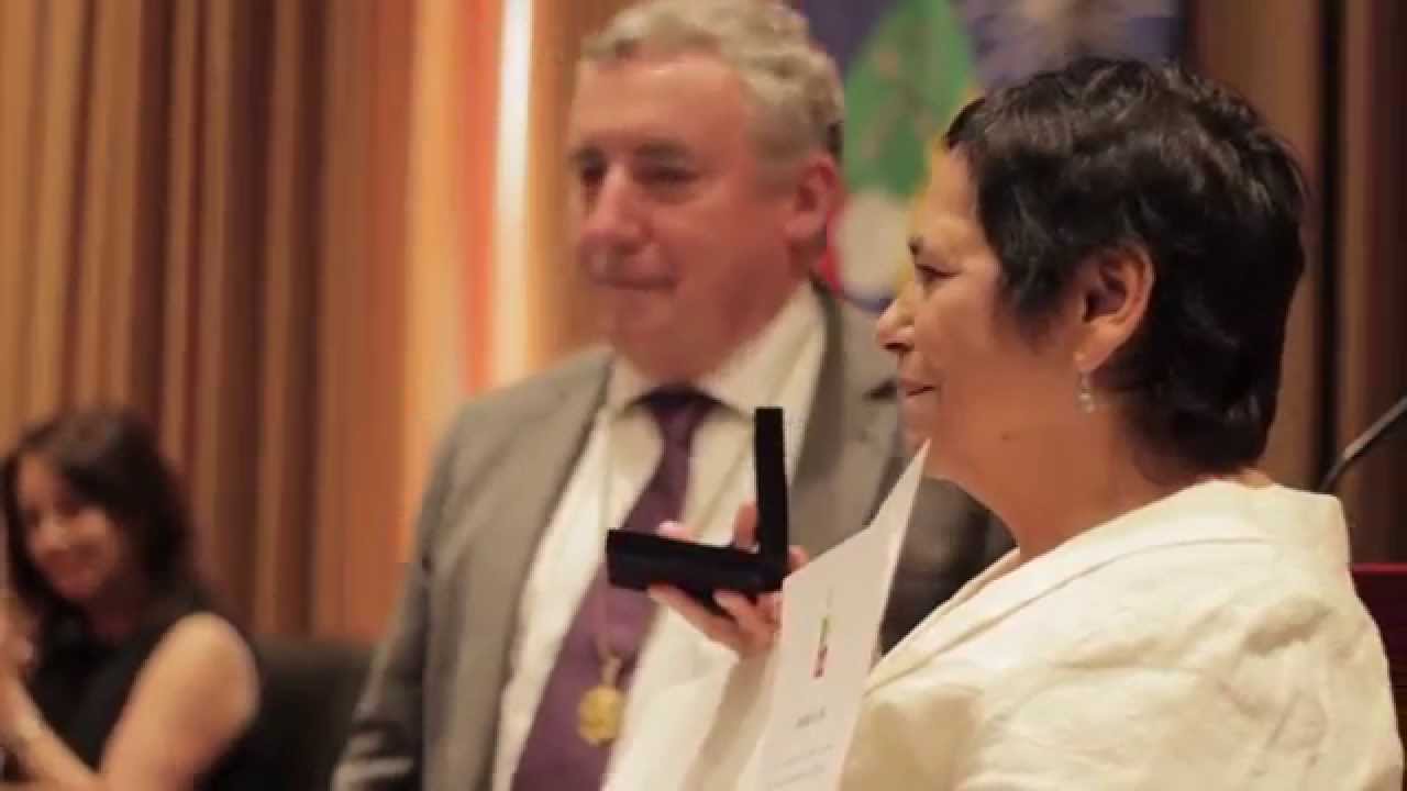 Ceremonia de entrega de la condecoraci&oacute;n al m&eacute;rito &ldquo;Amanda Labarca 2014&rdquo;
