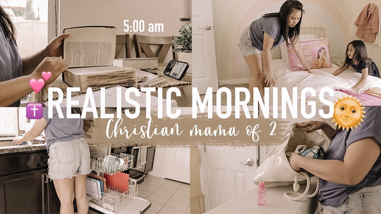 Realistic Christian Mom Morning Routines | MY MORNING ROUTINE WITH GOD | STARTING THE DAY RIGHT
