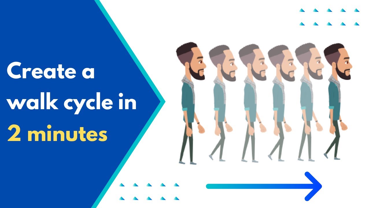 How to animate a walk cycle? [The easiest walk cycle tutorial for Beginners!]